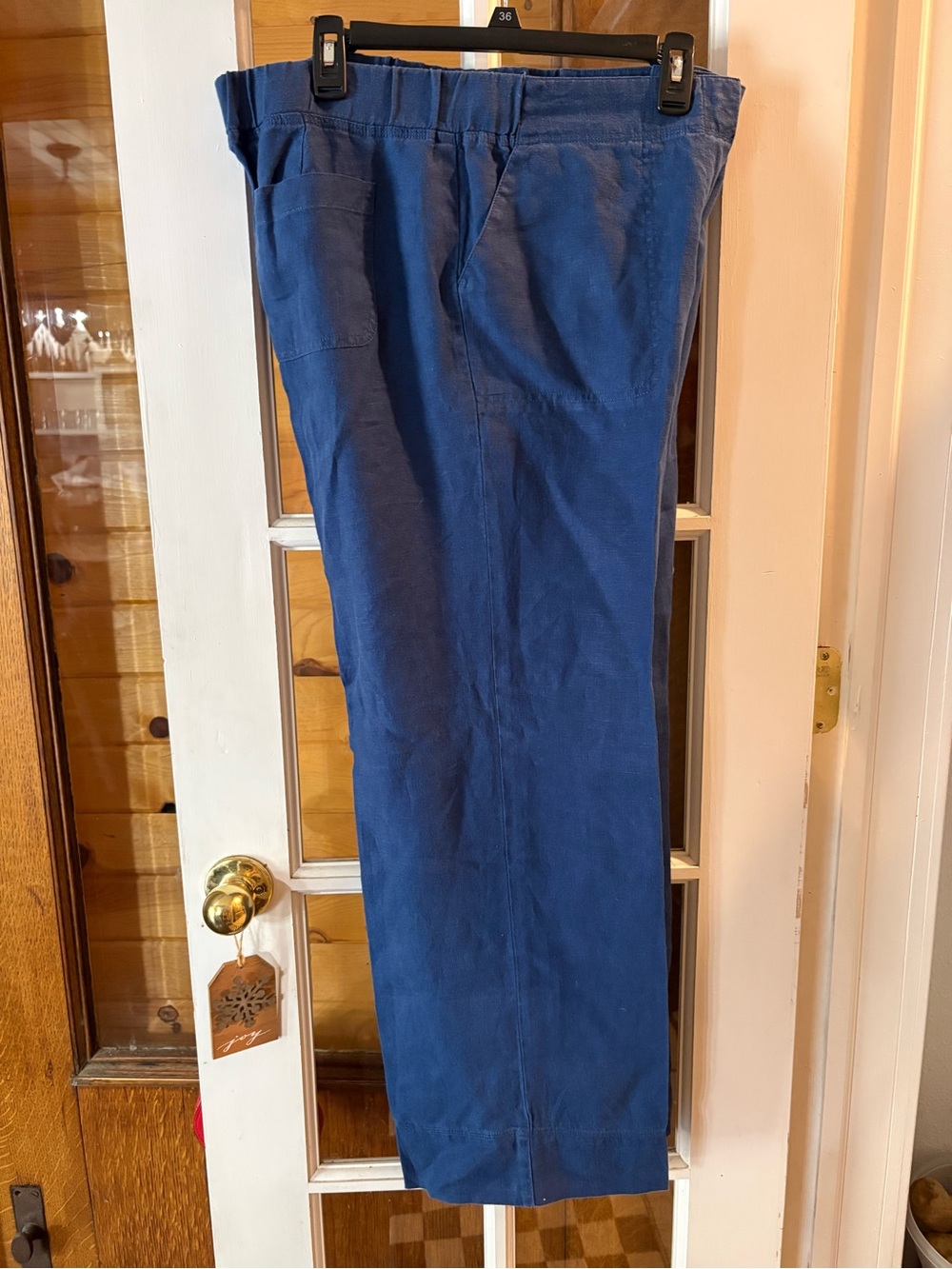 Women's J Jill Blue Casual Pants - Classic Straight Fit